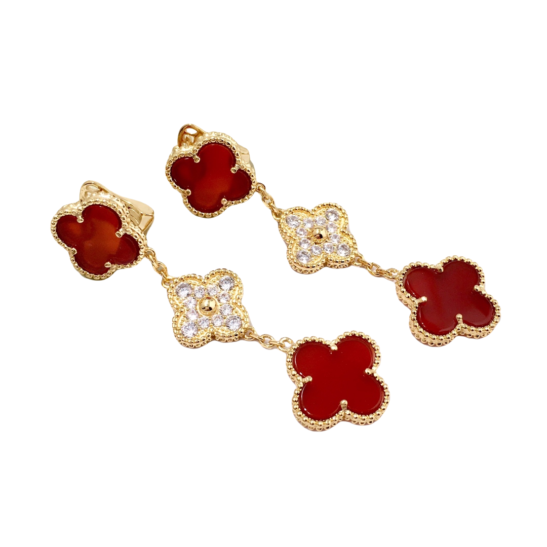 VCE015 VCA 3 motif magic alhambra earring clip - ccfashionjewelry
