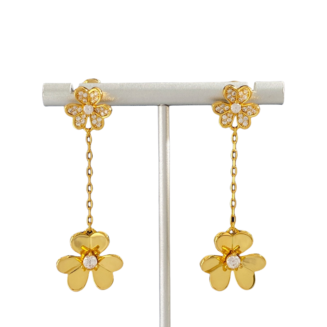 VCE008 VCA Frivole drop Earrings clip 2 motif - ccjewelryacc