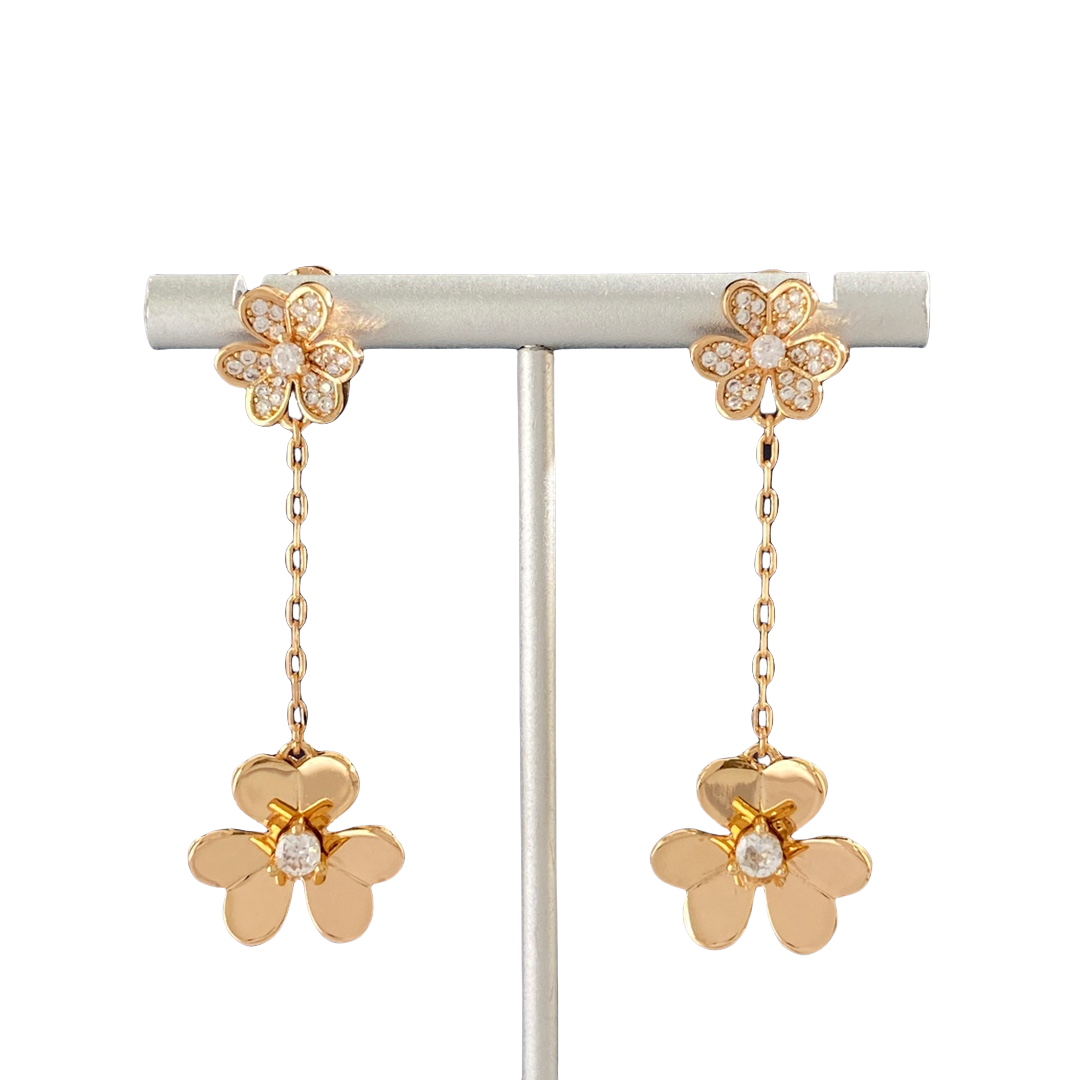 VCE008 VCA Frivole drop Earrings clip 2 motif - ccjewelryacc