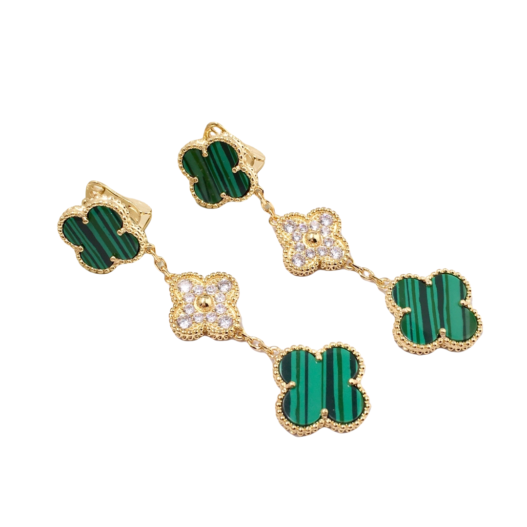 VCE015 VCA 3 motif magic alhambra earring clip - ccjewelryacc