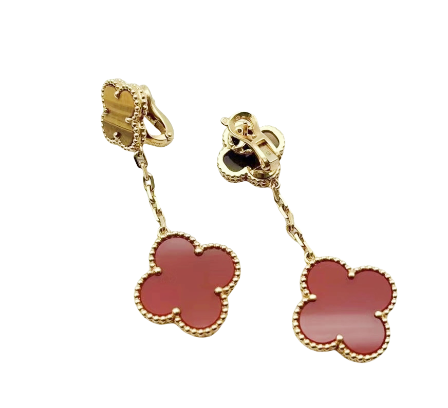 VCE033 VCA 2 Motifs Magic Alhambra earrings clip - ccjewelryacc