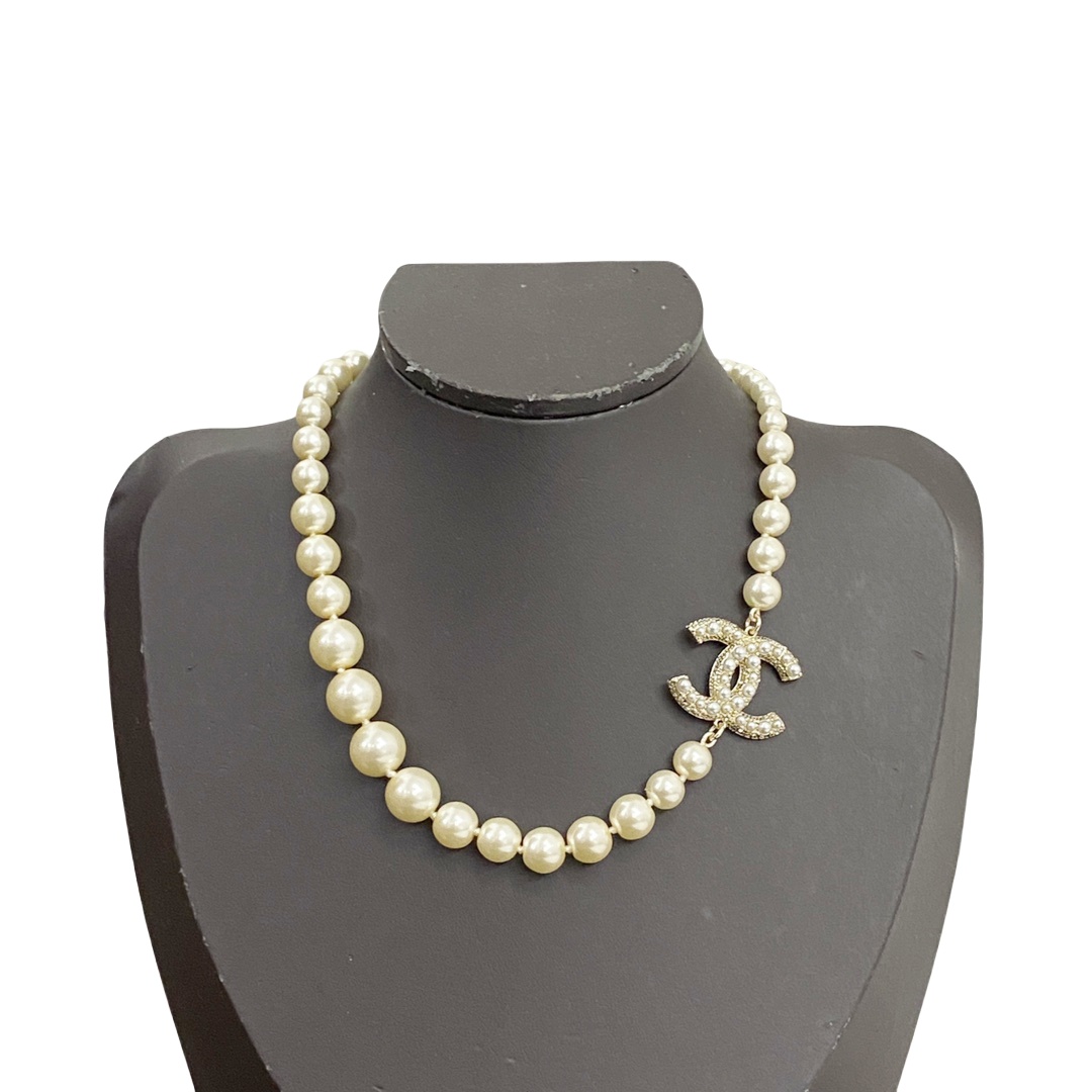 CCN081 100th anniversary pearl choker necklace - ccjewelryacc