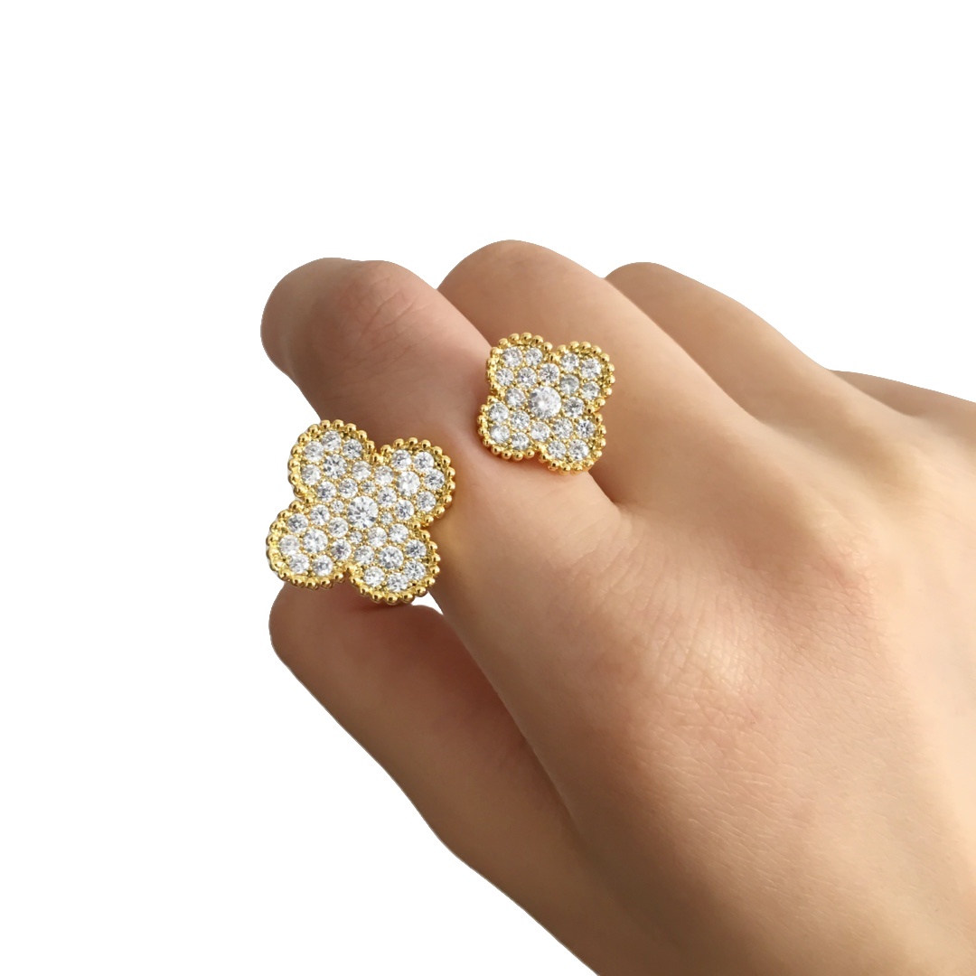 VCR007 VCA Diamond Magic Alhambra Between the Finger ring - ccjewelryacc