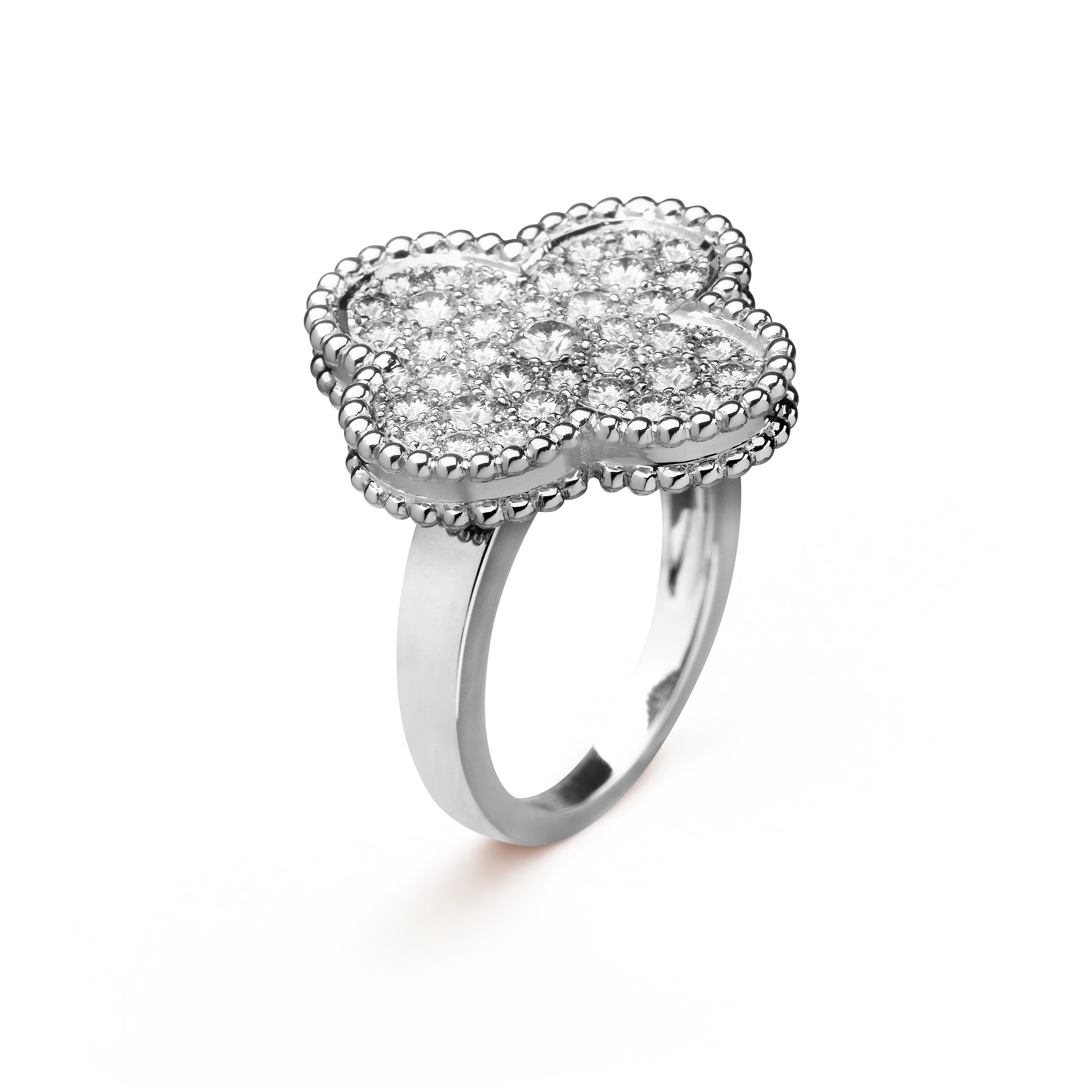 VCR011 VCA Magic Alhambra ring with diamond - ccjewelryacc