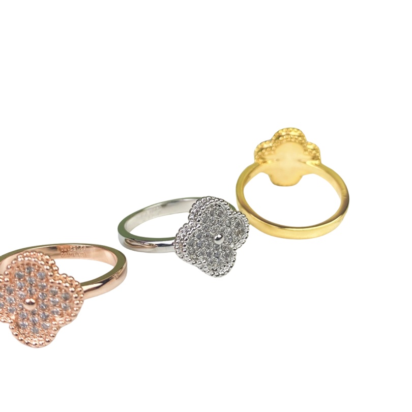 VCR011 VCA Magic Alhambra ring with diamond - ccjewelryacc