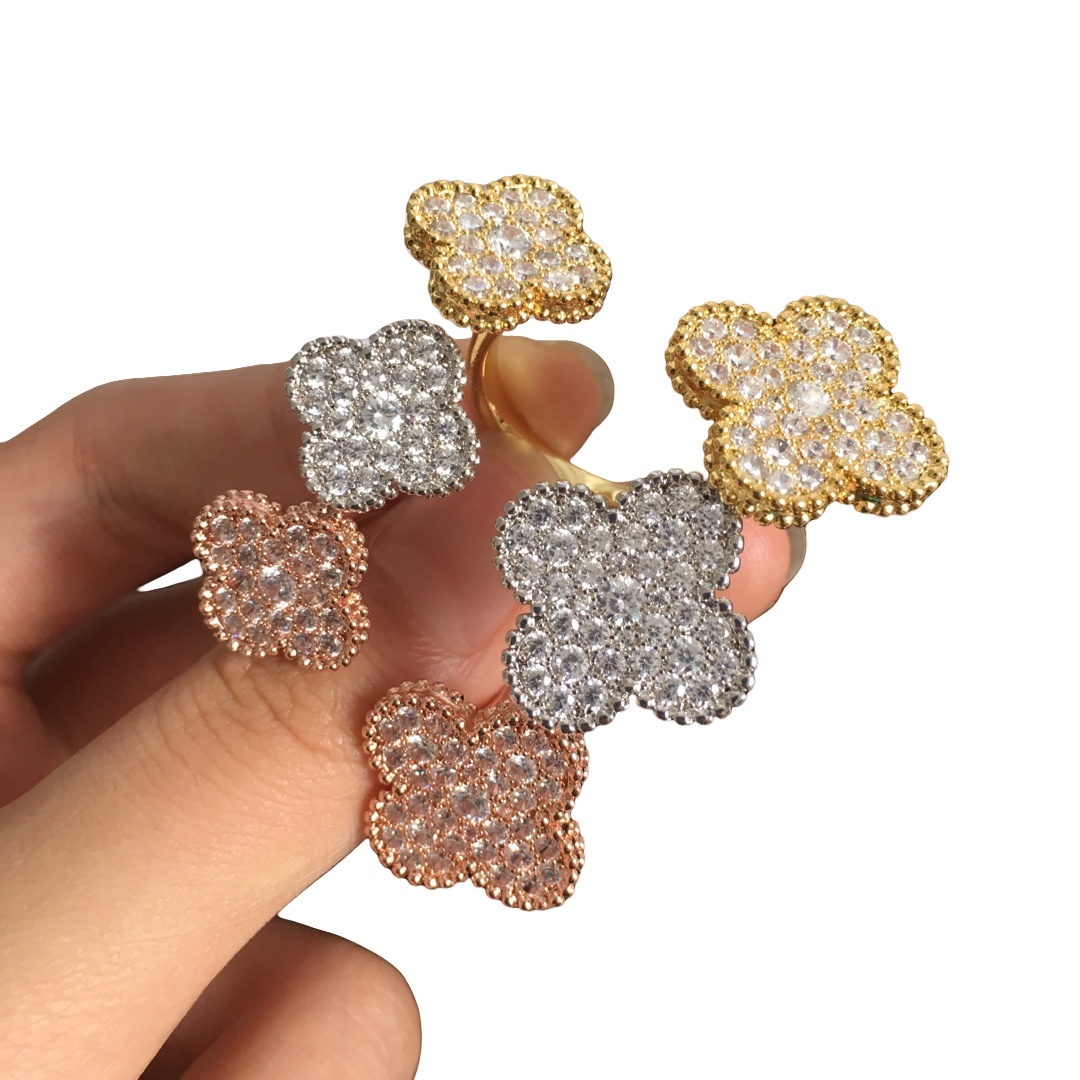 VCR007 VCA Diamond Magic Alhambra Between the Finger ring - ccjewelryacc