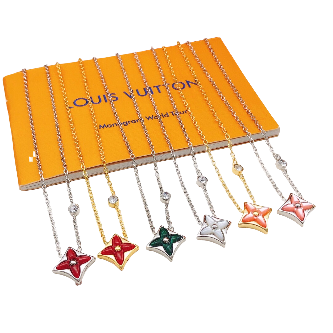 LVN010 VL Color Blossom NECKLACE - ccjewelryacc