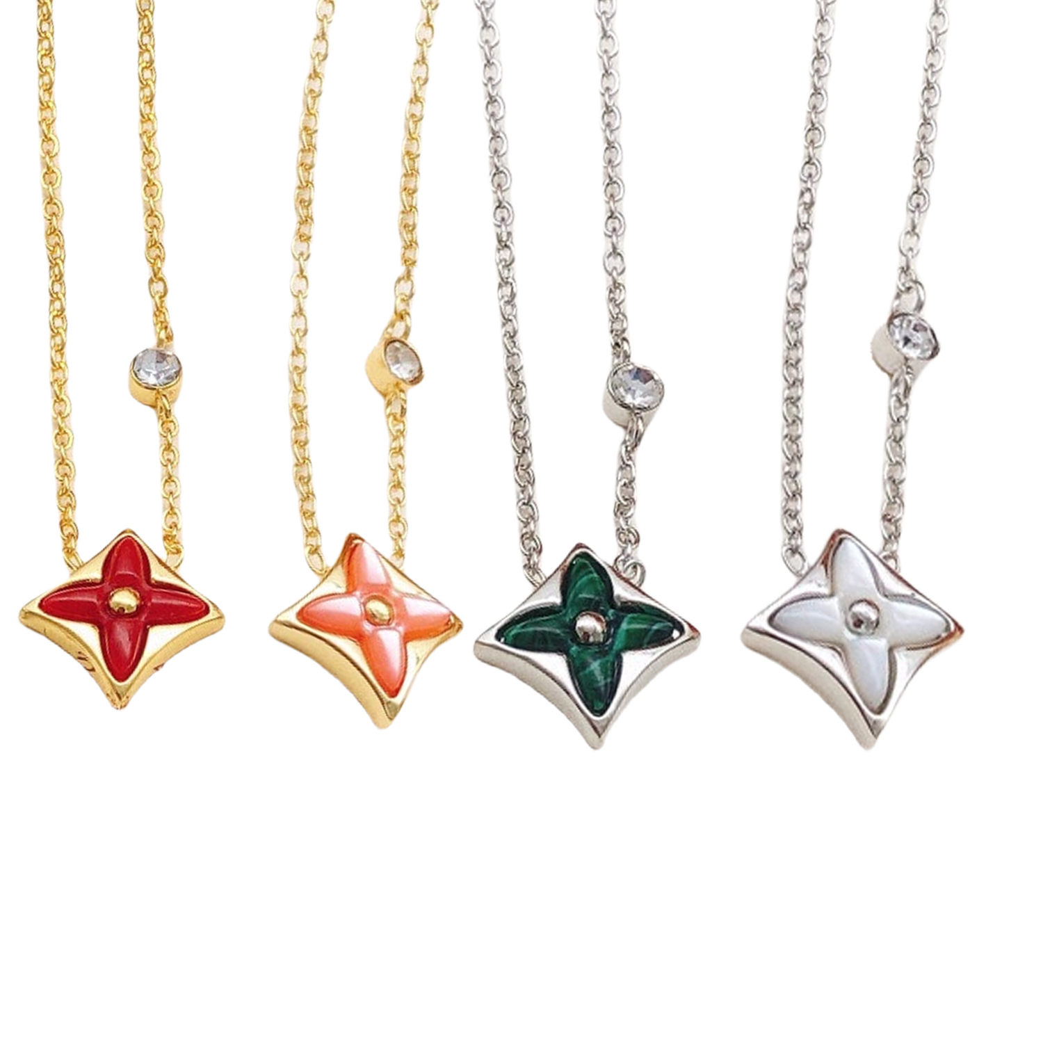 LVN010 VL Color Blossom NECKLACE - ccjewelryacc