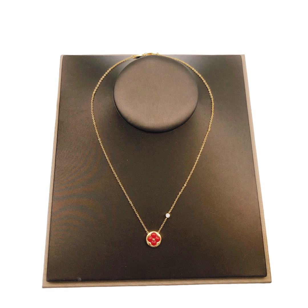 LVN036 Vuitton Color Blossom Bb Sun Carnelian necklace - ccjewelryacc