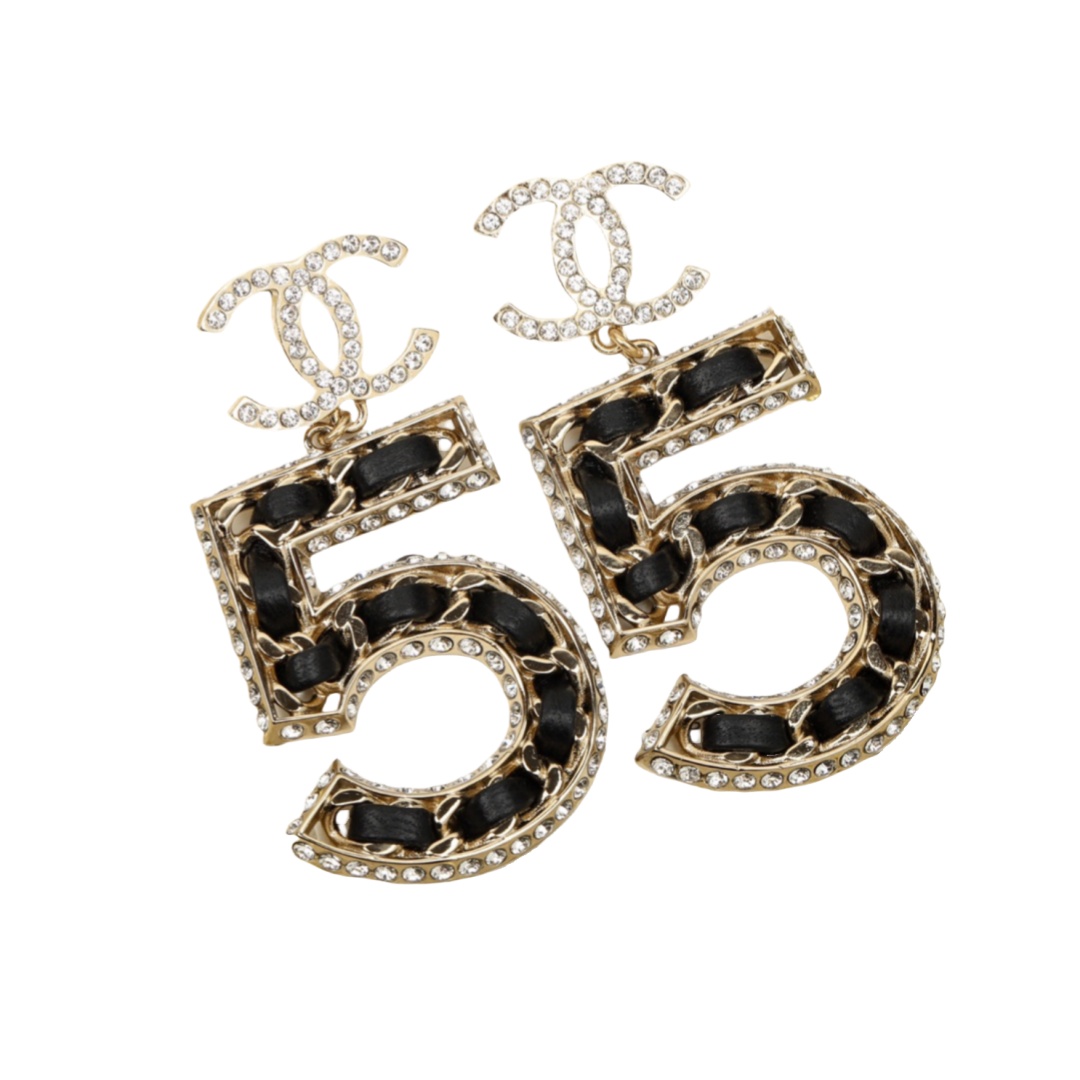 CCE007 CC Number 5 earrings - ccjewelryacc