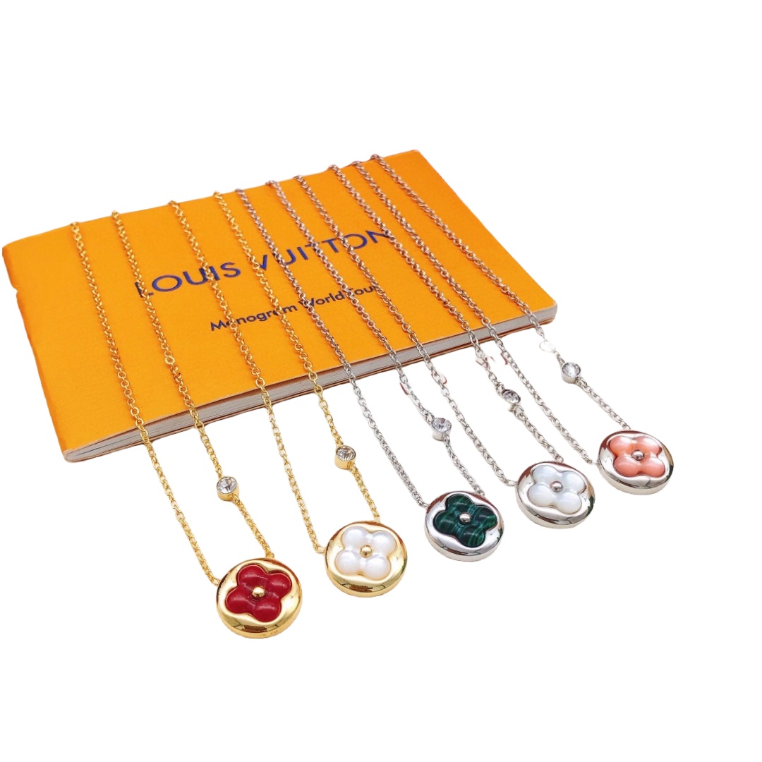 LVN036 Vuitton Color Blossom Bb Sun Carnelian necklace - ccjewelryacc