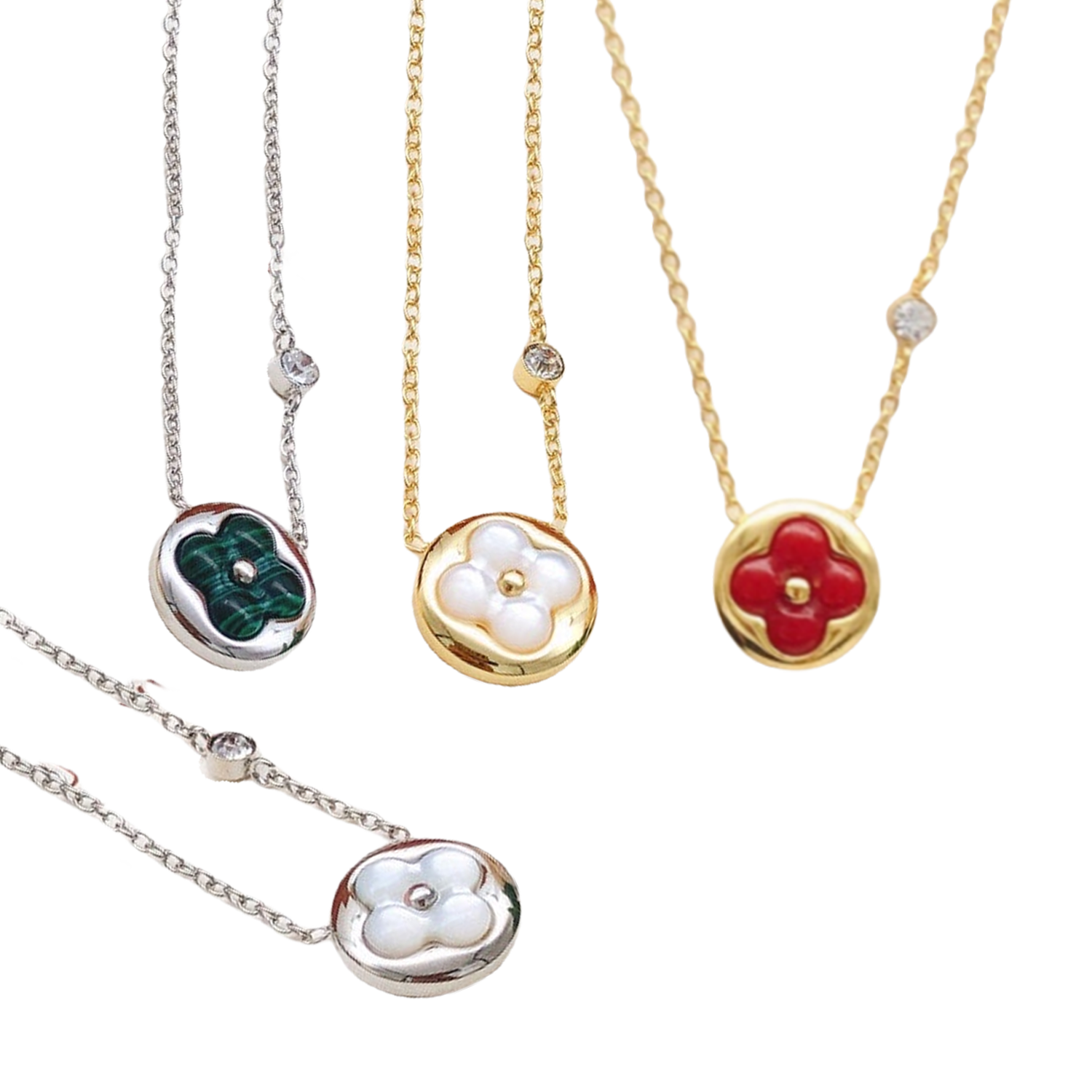 LVN036 Vuitton Color Blossom Bb Sun Carnelian necklace - ccfashionjewelry