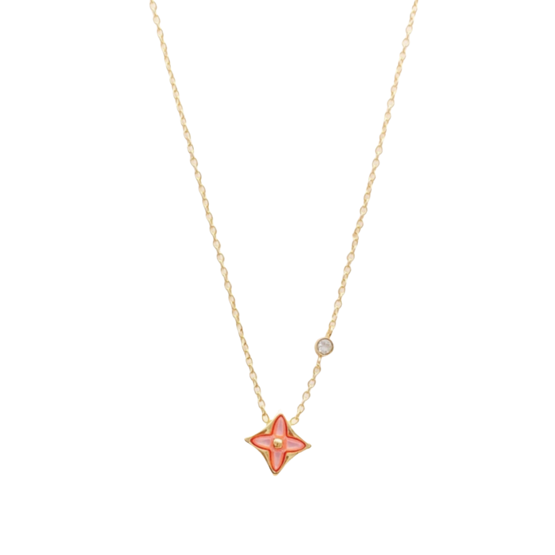 LVN010 VL Color Blossom NECKLACE - ccjewelryacc