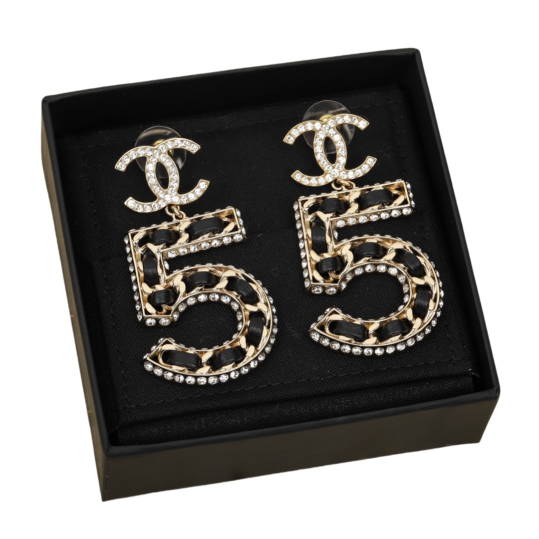 CCE007 CC Number 5 earrings - ccjewelryacc