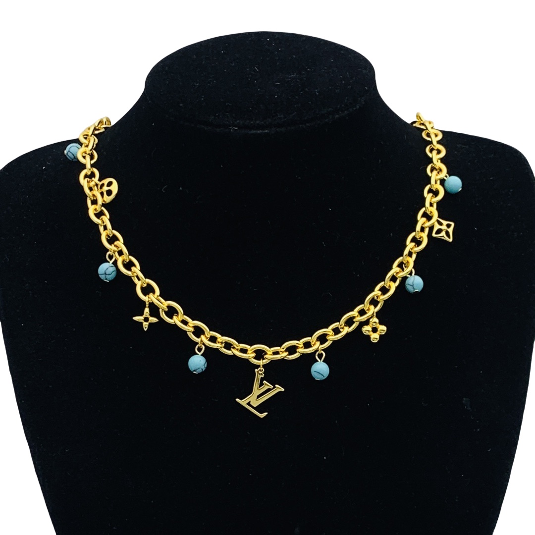 LVN061 My LV Pearl Necklace - ccjewelryacc