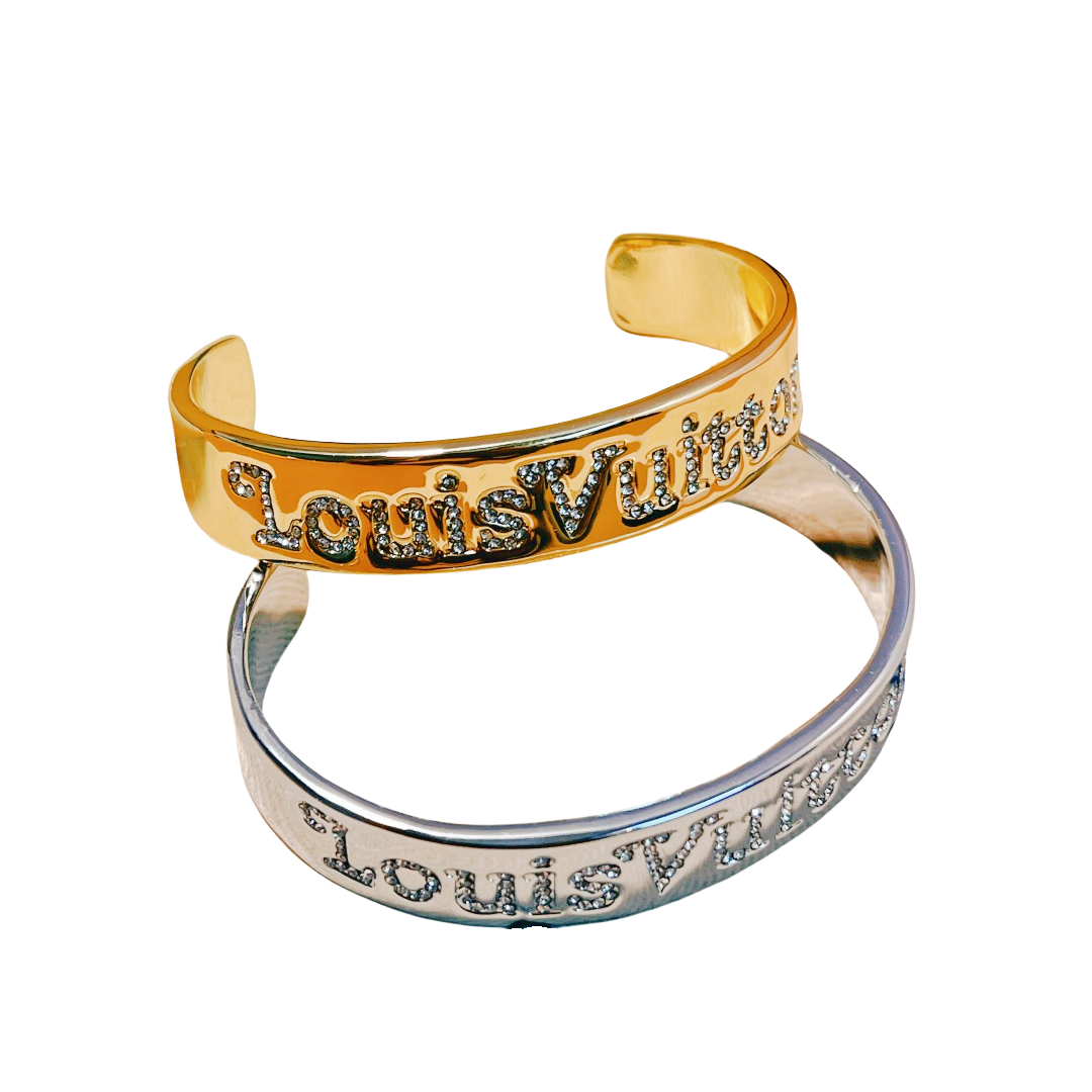 LVS067 Gold MP2693 Squared lv bracelet By Nigo for men women - ccfashionjewelry
