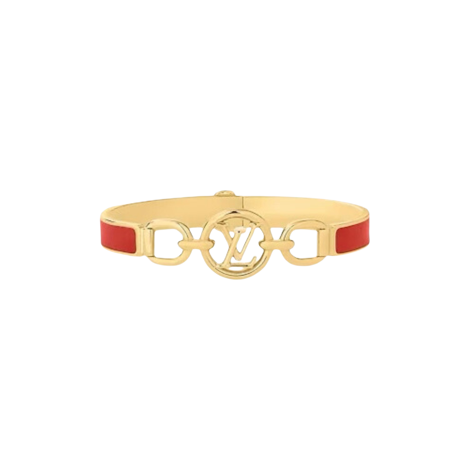 LVS062 Gold Metal enamel LV Circle Prime Bracelet For men women - ccjewelryacc