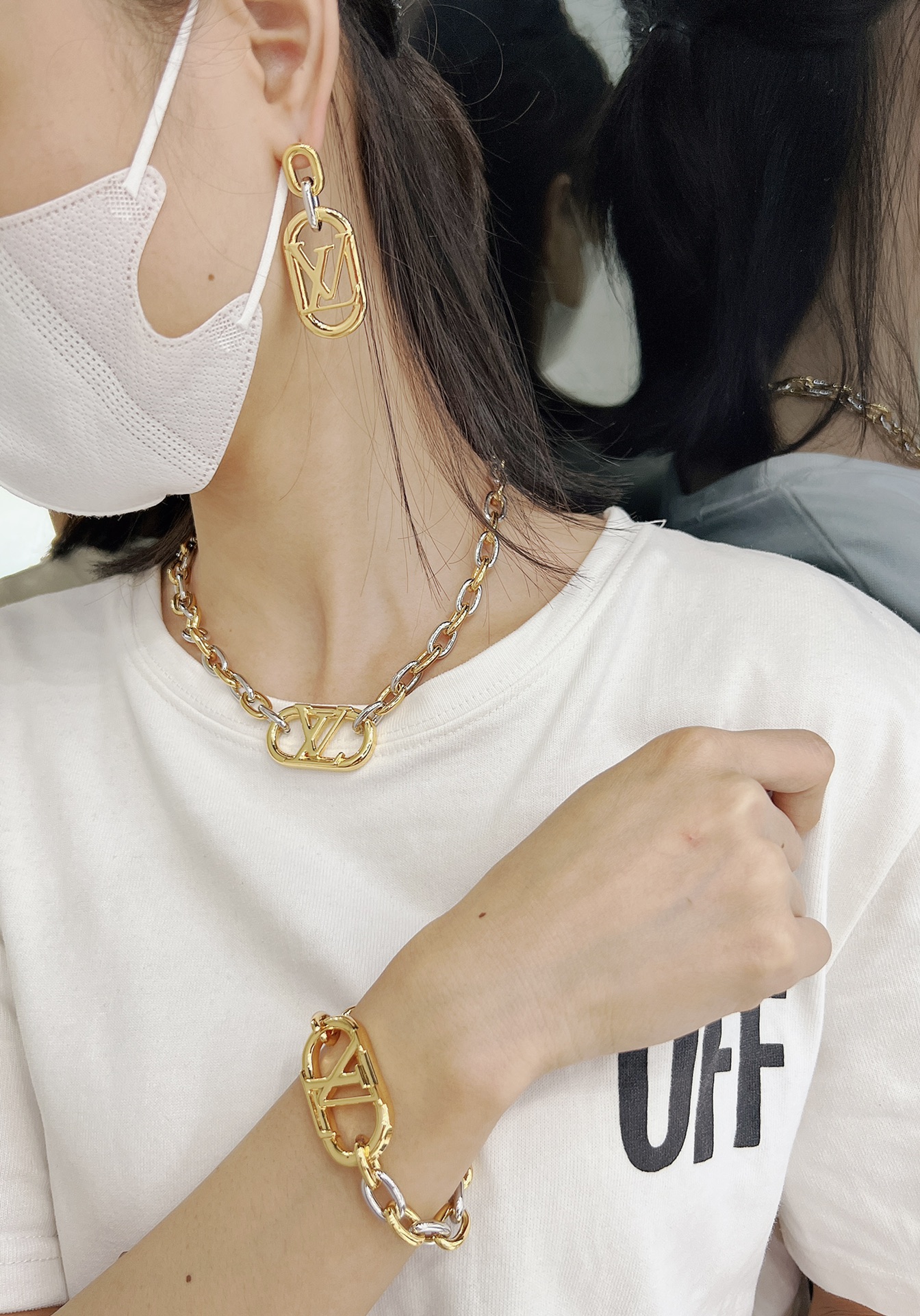 LVS073 M00622 Everyday chain lv bracelet - ccjewelryacc