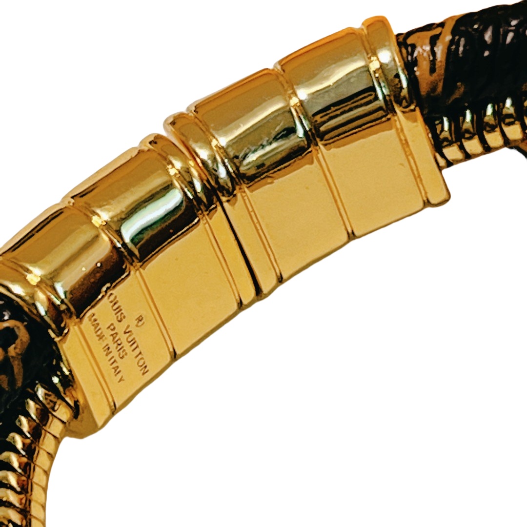 LVS068 M8580D Canvas rope and smake metal chain lv Monogram swirl bracelet for men women - ccjewelryacc