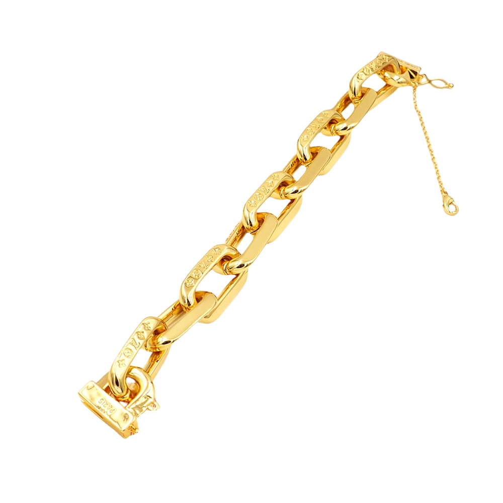 LVS072 MP3008 LV Edge MM Bracelet Gold for men women - ccjewelryacc