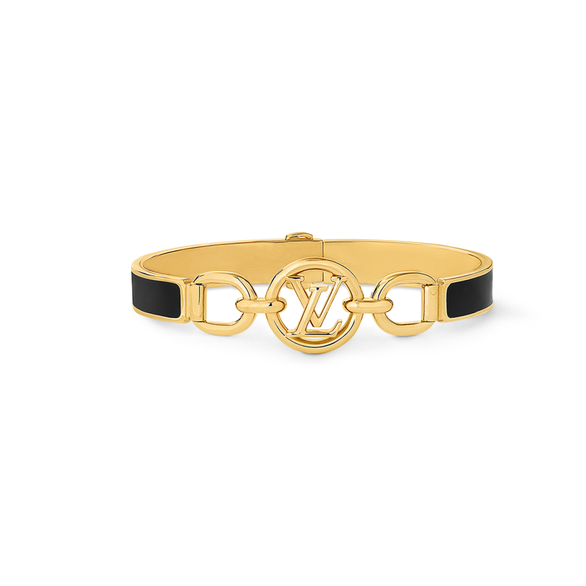 LVS062 Gold Metal enamel LV Circle Prime Bracelet For men women - ccjewelryacc