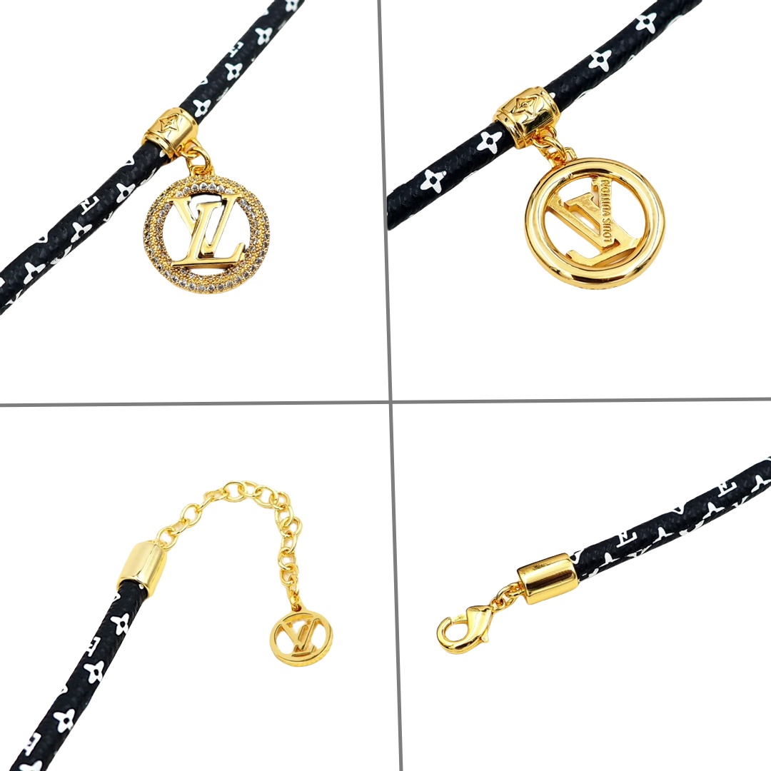 LVS058 gold metal and rope Animogram Bracelet for men women - ccjewelryacc