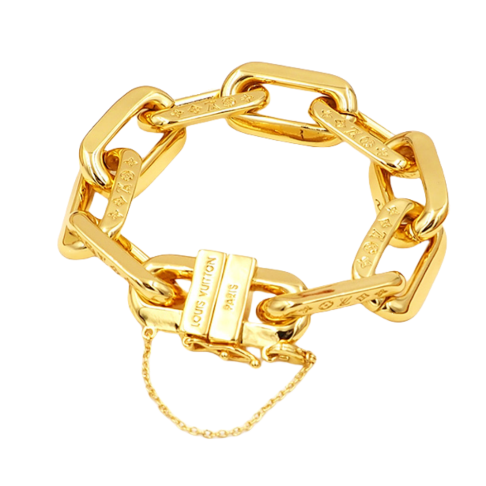 LVS072 MP3008 LV Edge MM Bracelet Gold for men women - ccfashionjewelry