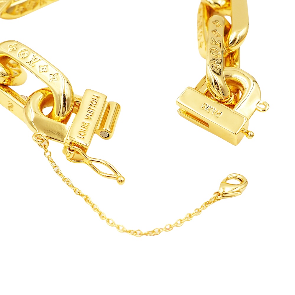 LVS072 MP3008 LV Edge MM Bracelet Gold for men women - ccjewelryacc