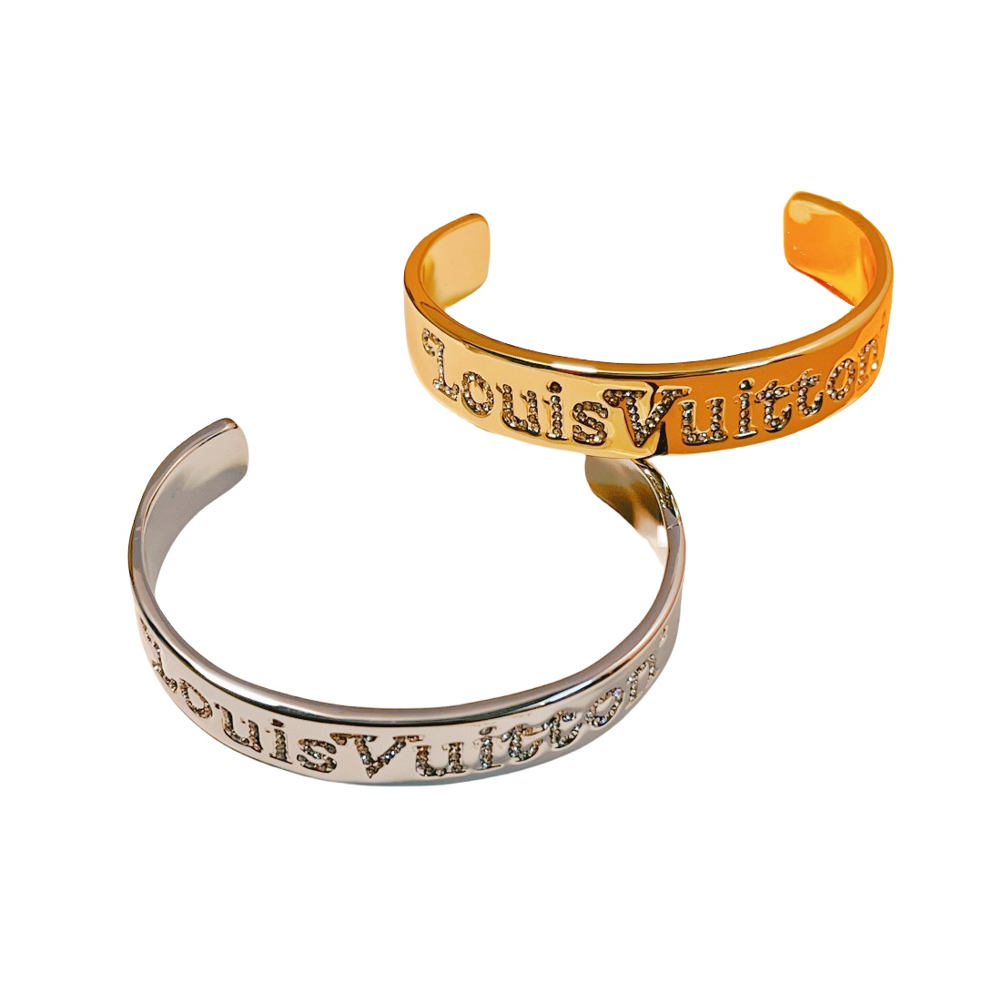 LVS067 Gold MP2693 Squared lv bracelet By Nigo for men women - ccjewelryacc