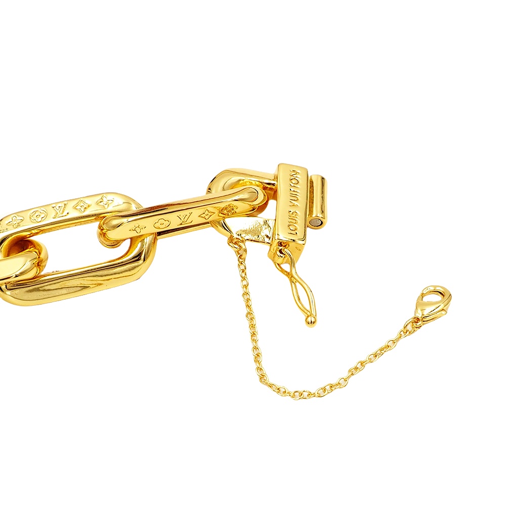 LVS072 MP3008 LV Edge MM Bracelet Gold for men women - ccjewelryacc