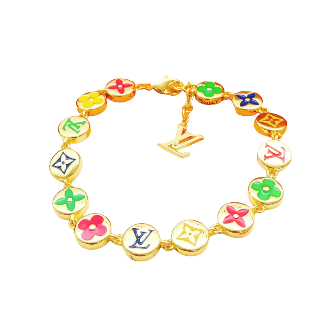 LVS077 Louis Monogram Party Bracelet - ccjewelryacc