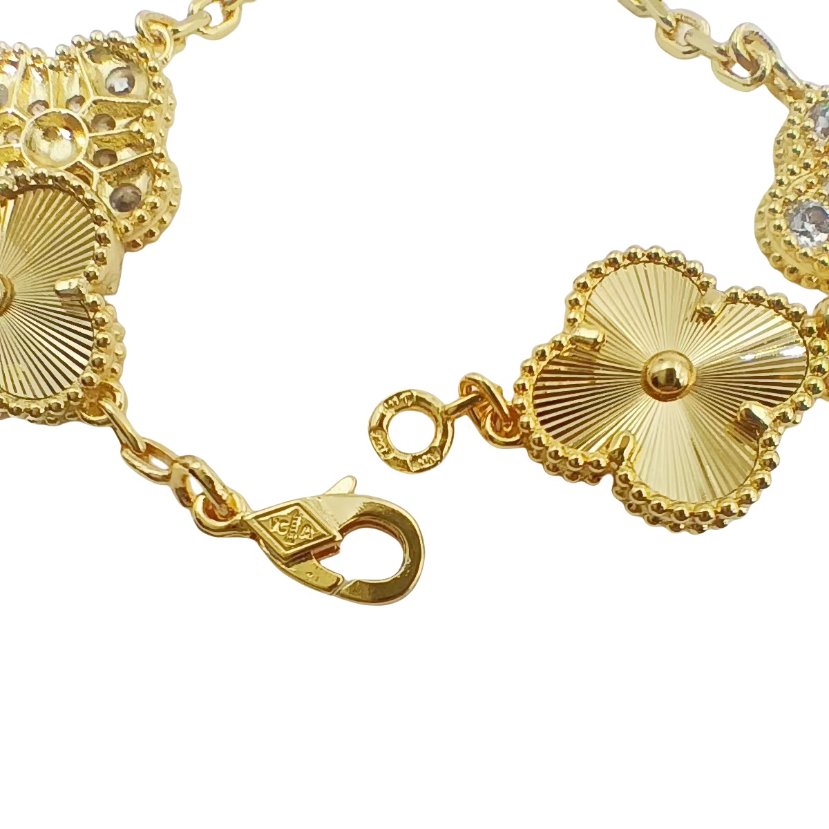 VCS034 VCA vintage alhambra diamond Bracelet 5 motifs - ccjewelryacc