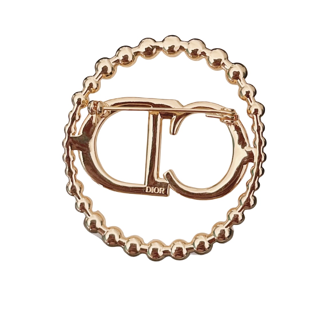 CDB001 cd crystal and pearls brooch Pin - ccjewelryacc