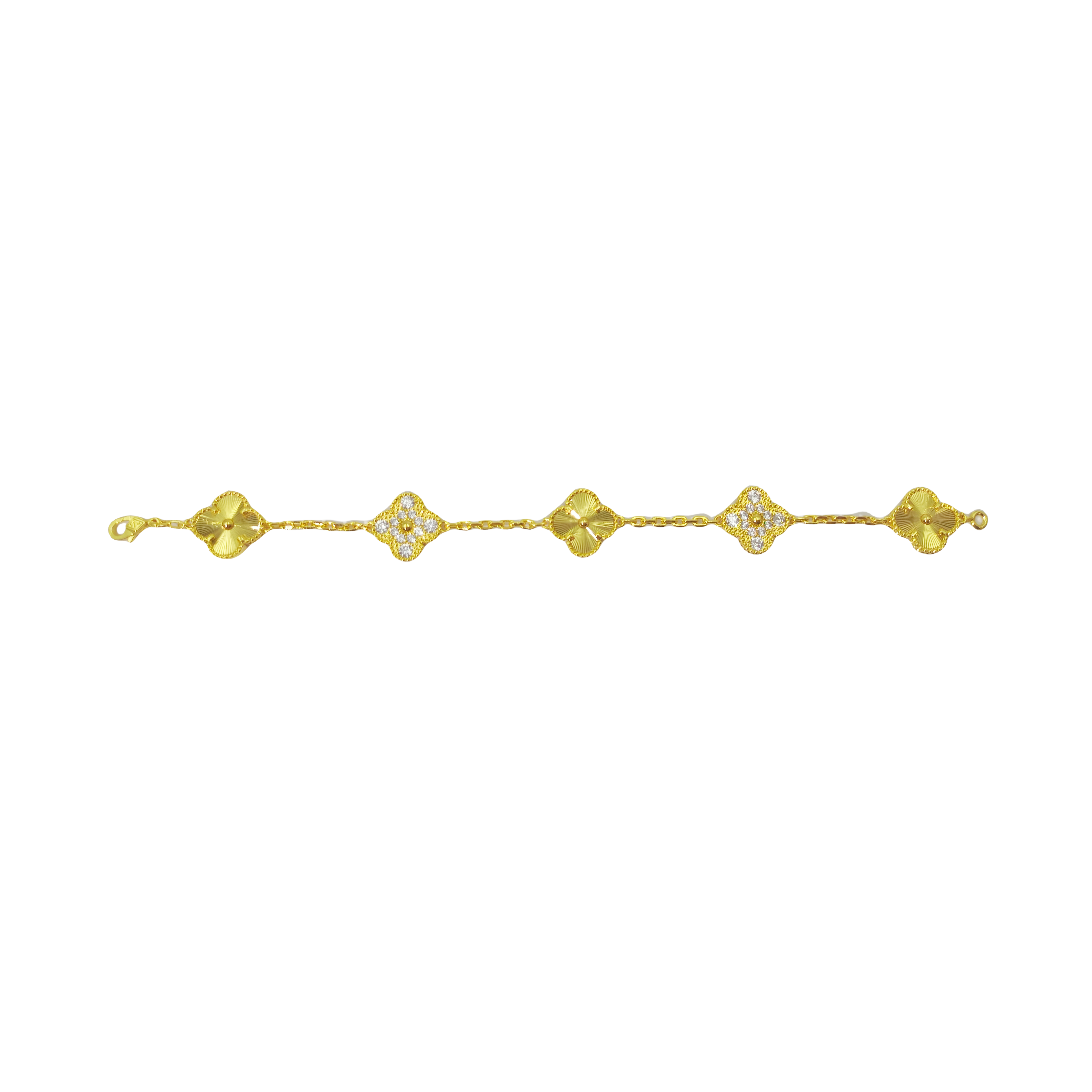 VCS034 VCA vintage alhambra diamond Bracelet 5 motifs - ccjewelryacc