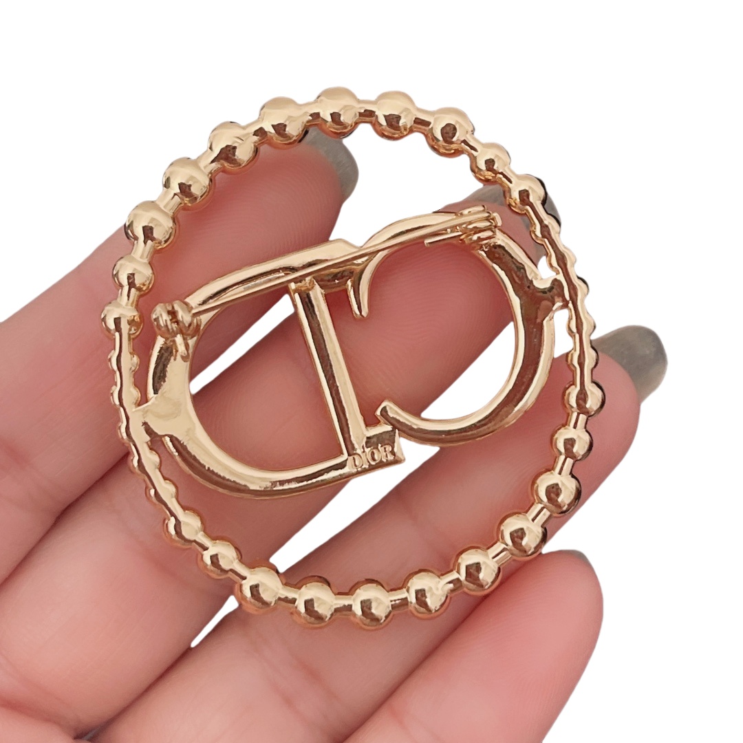 CDB001 cd crystal and pearls brooch Pin - ccjewelryacc