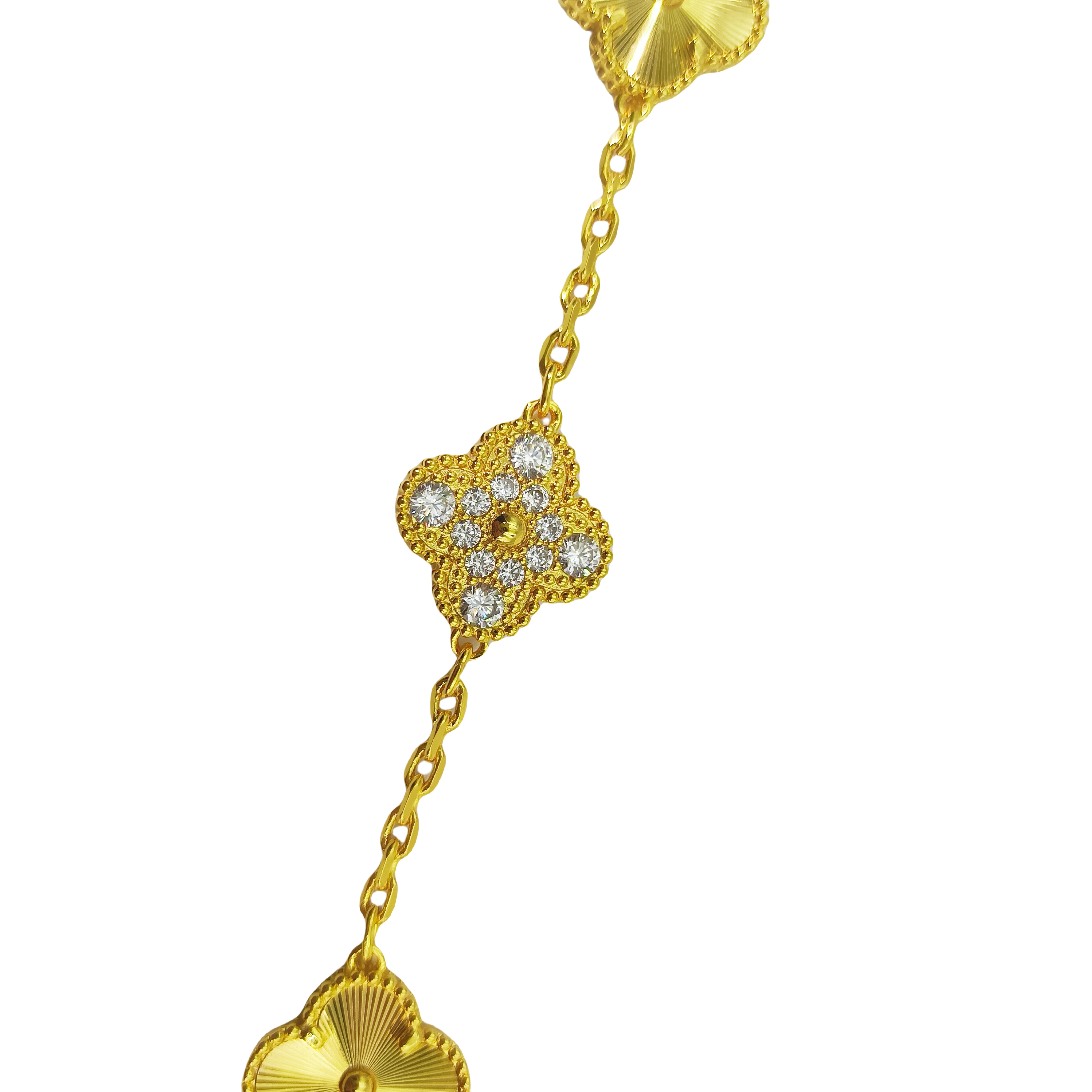 VCS034 VCA vintage alhambra diamond Bracelet 5 motifs - ccjewelryacc