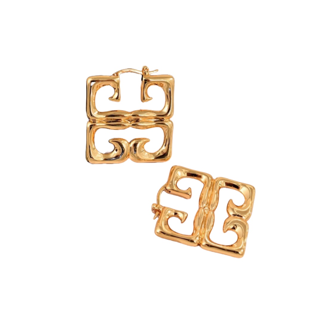 GVE004 4G Liquid earrings in metal - ccjewelryacc