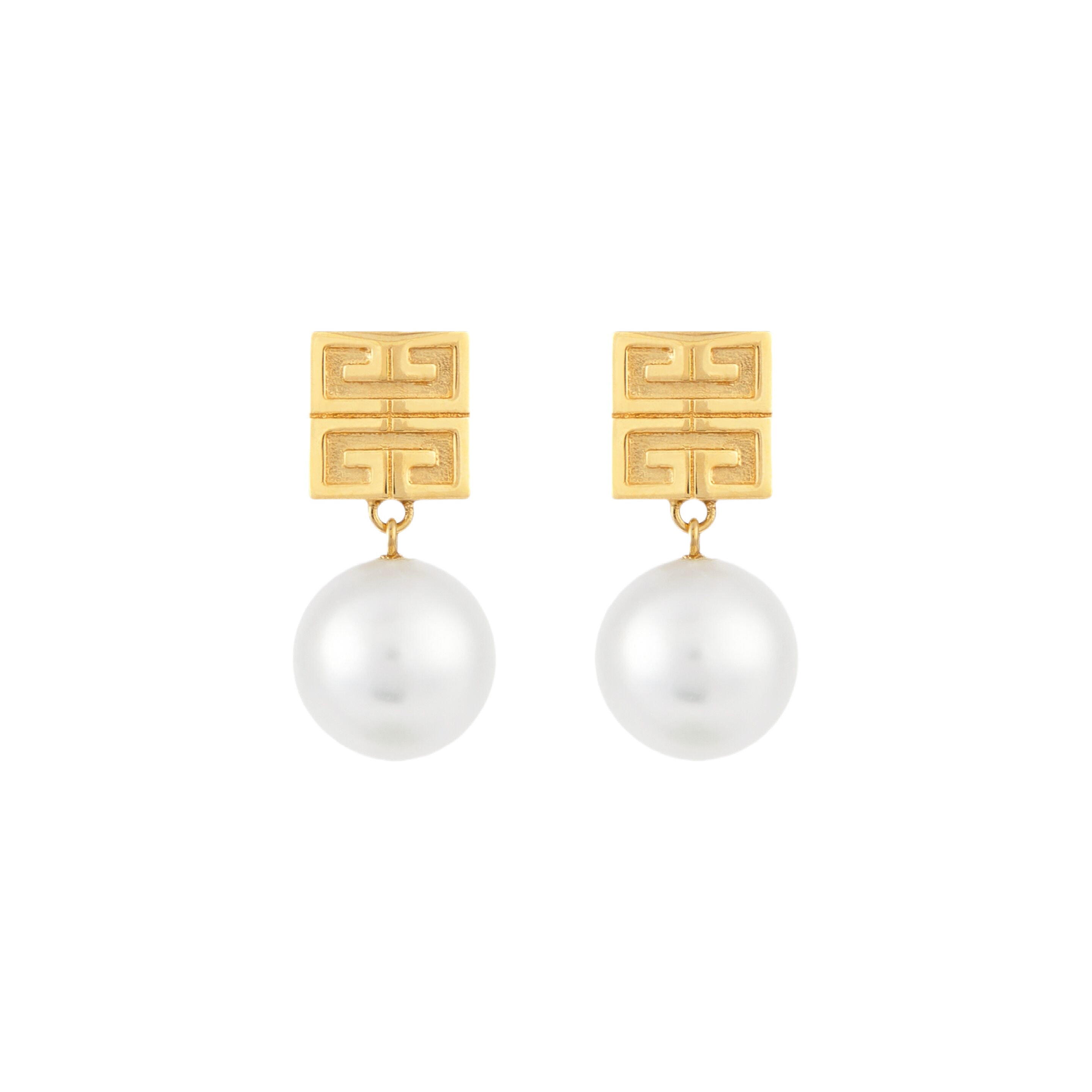 GVE002 4G earrings in metal with pearls/crystal - ccjewelryacc