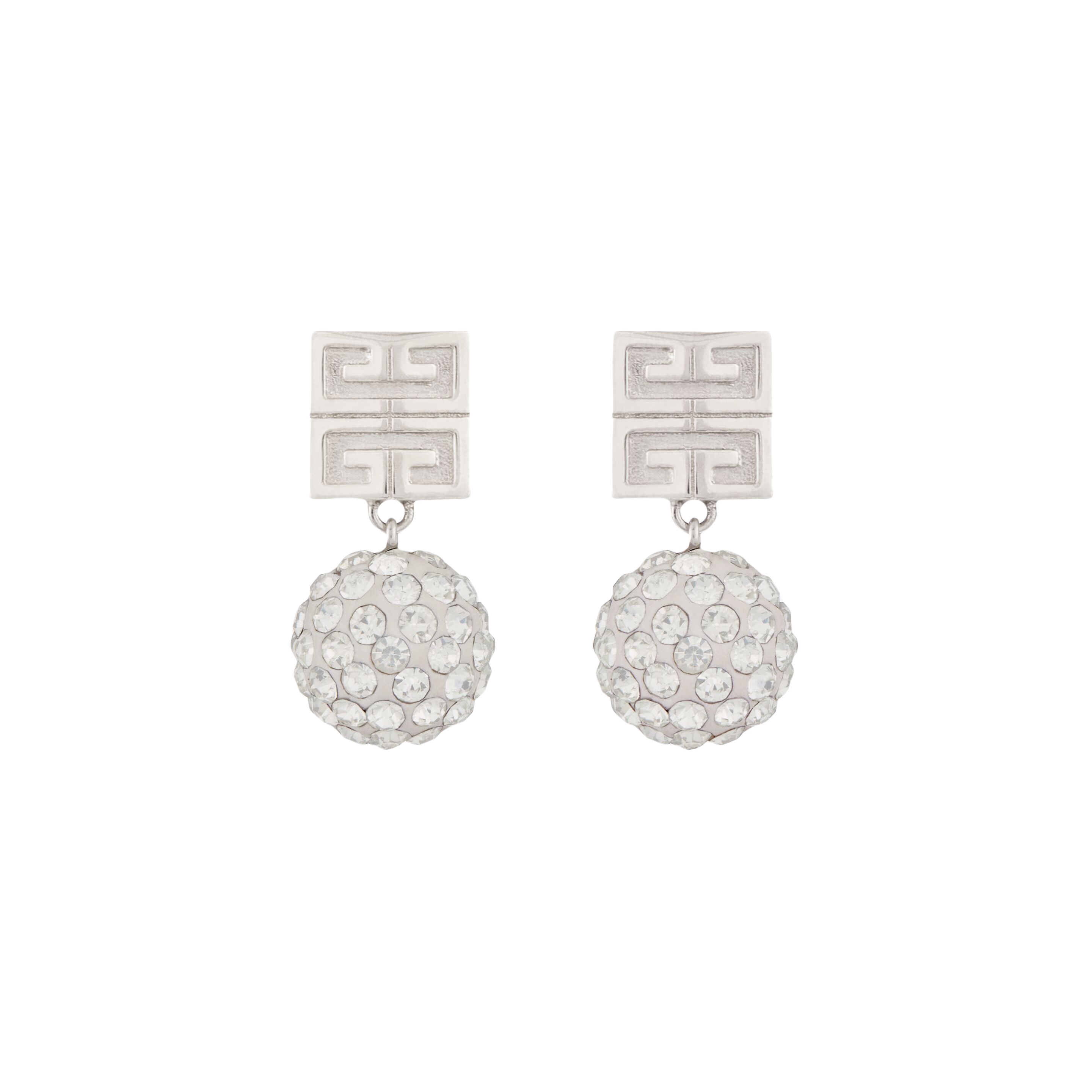 GVE002 4G earrings in metal with pearls/crystal - ccjewelryacc