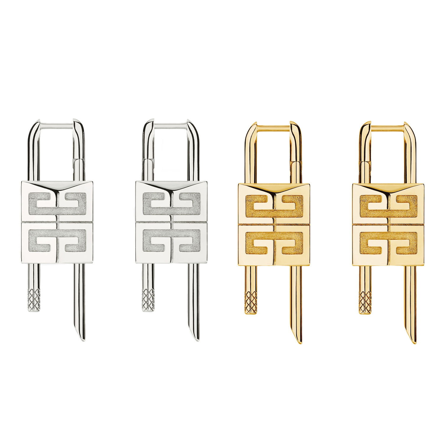 GVE001 Lock earrings in metal - ccjewelryacc