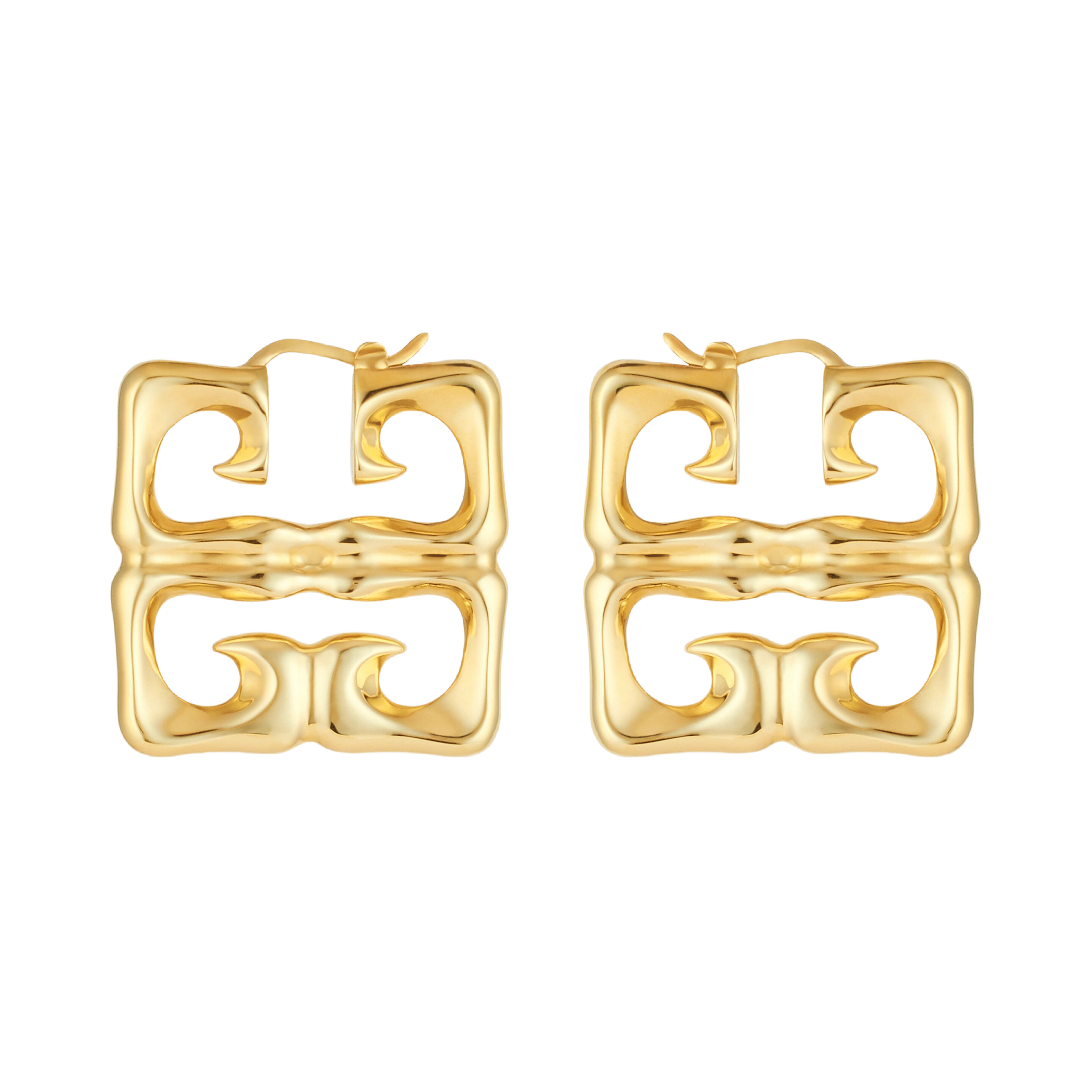 GVE004 4G Liquid earrings in metal - ccjewelryacc