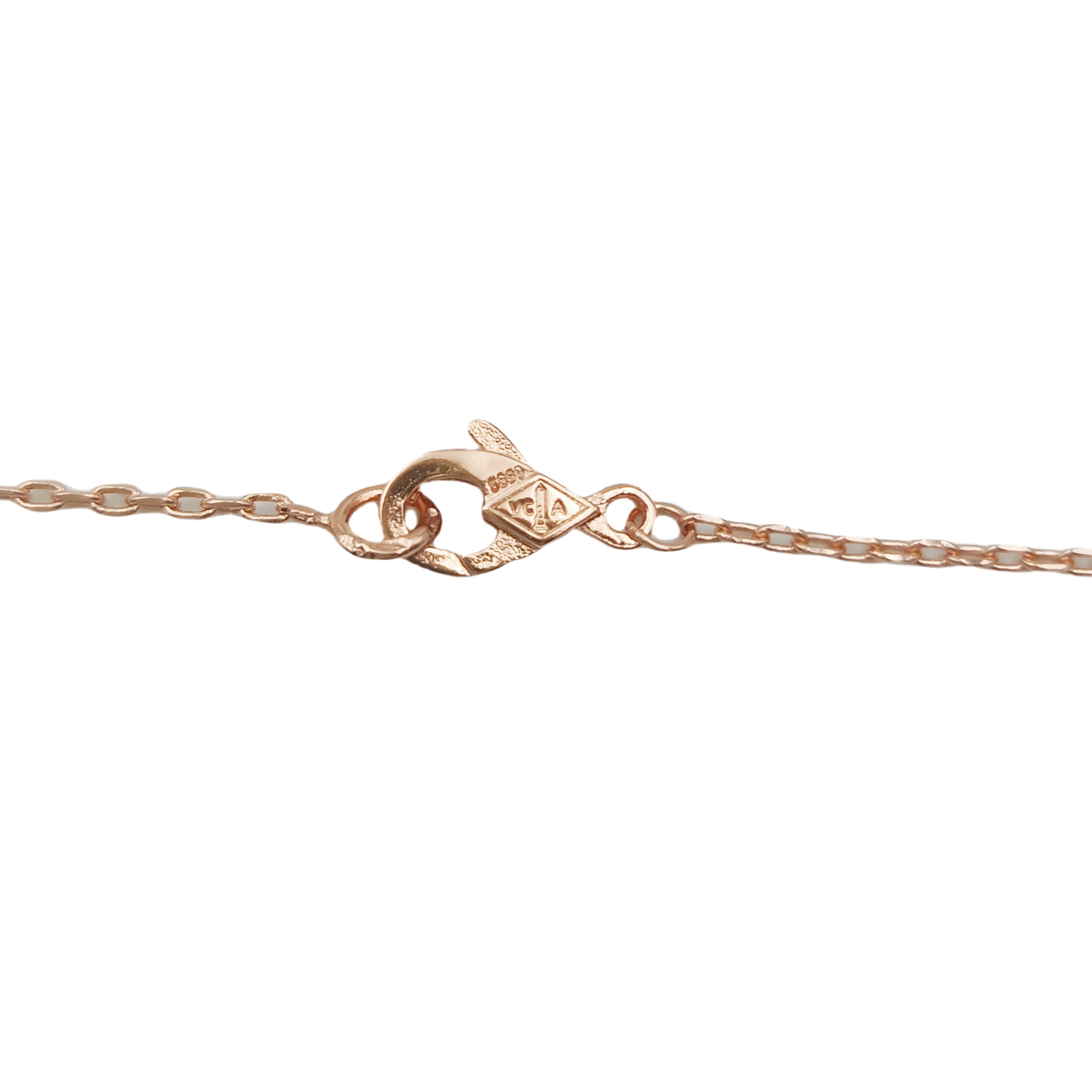 VCN049 Rose gold Vca alhambra necklace 4 motifs - ccjewelryacc