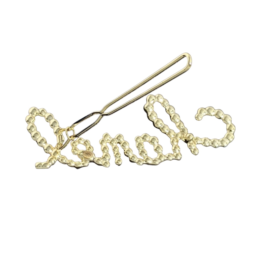 CCH008 Crystal and pearls letter hair jewelry hair clip hair accessories - ccjewelryacc