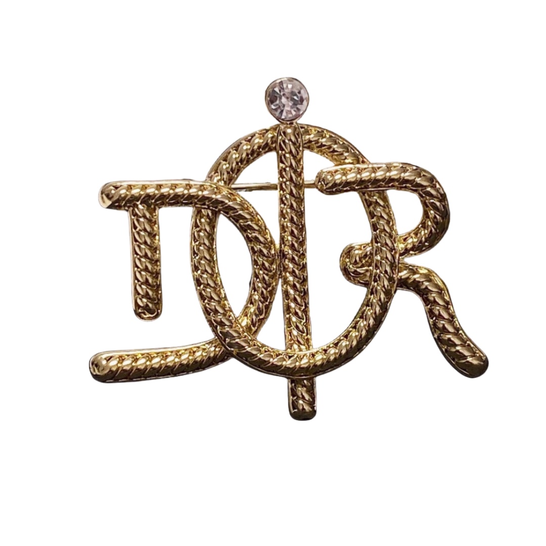 CDB025 Metal Twist CD brooch pin - ccjewelryacc