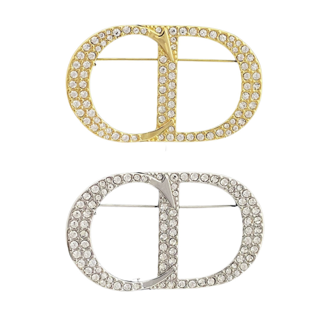 CDB069 Full crystal cd brooch pin - ccjewelryacc