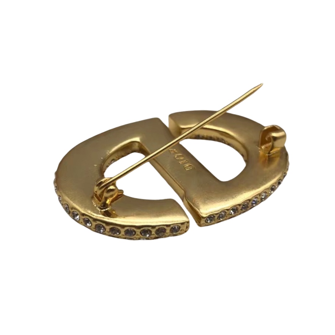 CDB009 Full crystal cd brooch pin - ccjewelryacc