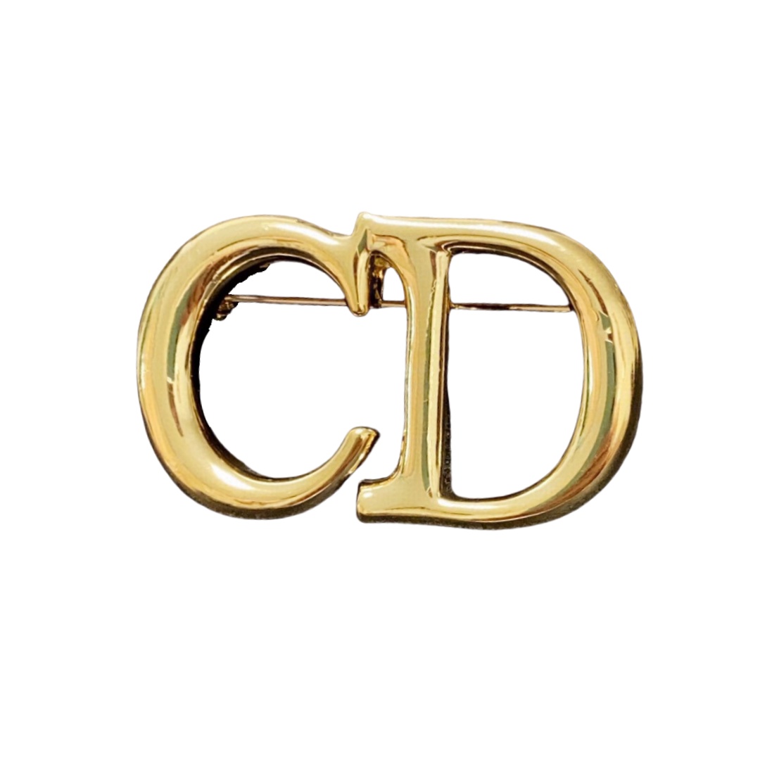 CDB050 Metal Gold CD brooch - ccjewelryacc