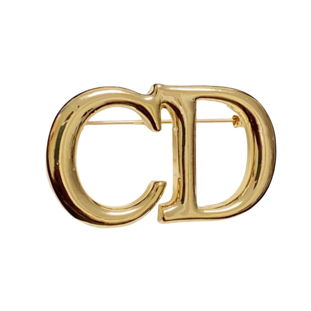 CDB050 Metal Gold CD brooch - ccjewelryacc