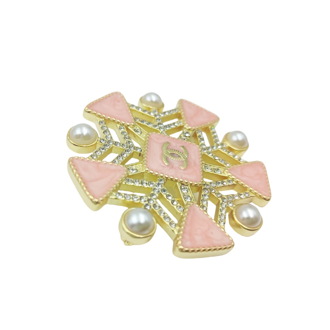 BCB055 CC snowflake brooch - ccjewelryacc