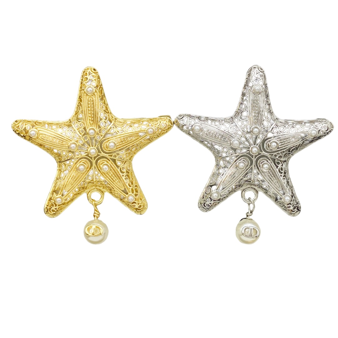 CDB028  CD star brooch pin - ccjewelryacc